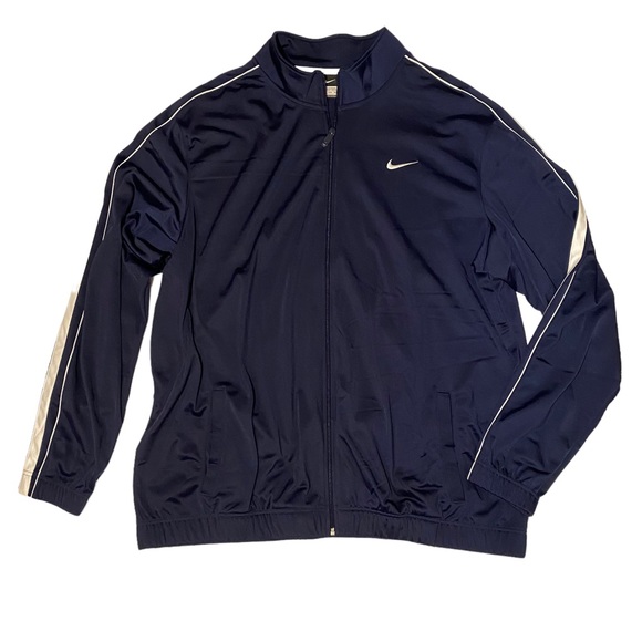Nike Jackets & Coats Mens Nike Zip Up Track Jacket In Navy White